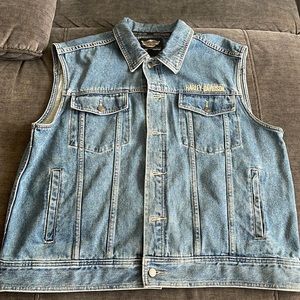 Men’s XL Harley Davidson Jean Vest
